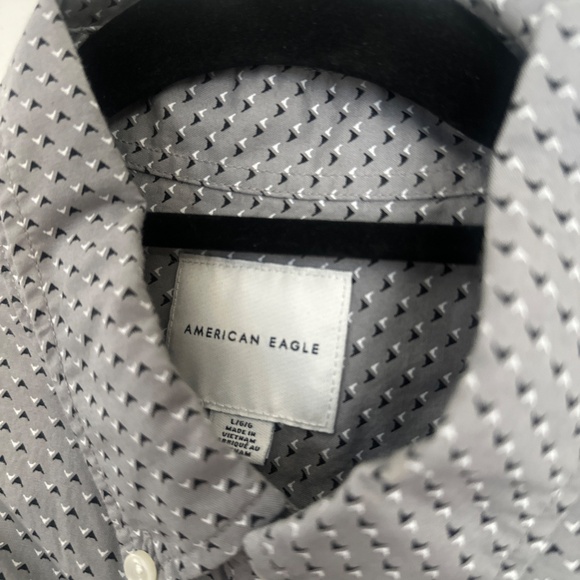 Large Grey American Eagle Button Down - Picture 3 of 4